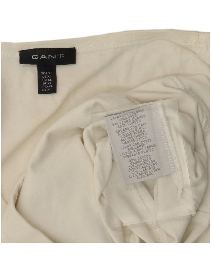 GANT Femme Top Manches Longues UK 18 XL Blanc Coton
