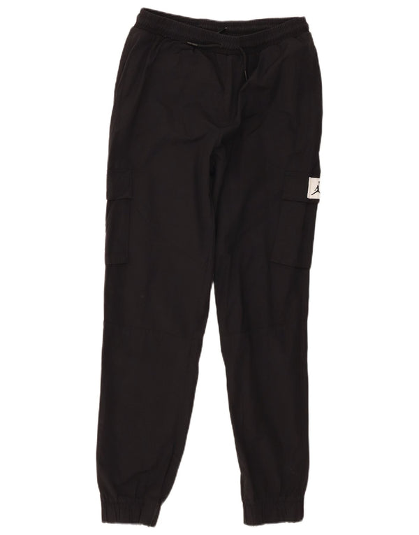 Jordan Pantalon de survêtement cargo pour garçon 12-13 ans Noir Taille L