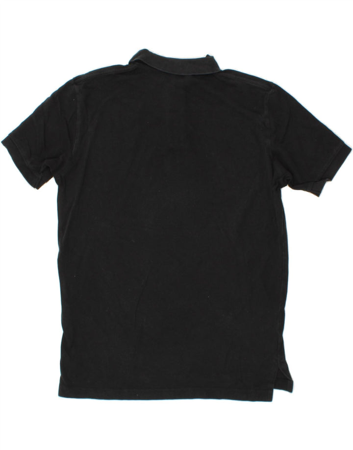 EDDIE BAUER Mens Polo Shirt Medium Black Cotton Vintage Eddie Bauer and Second-Hand Eddie Bauer from Messina Hembry 