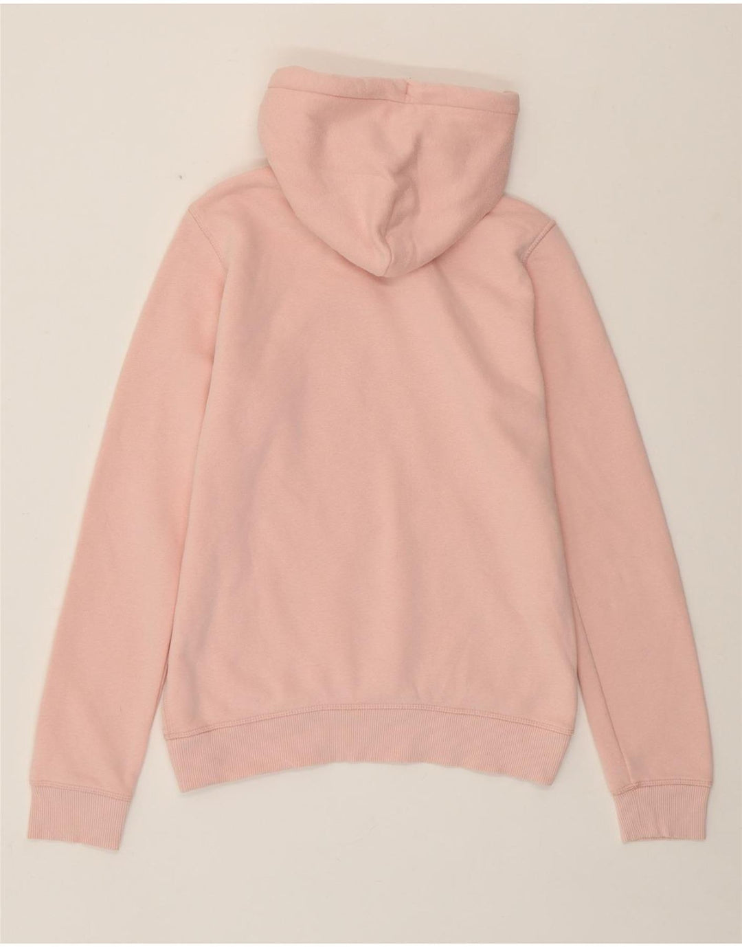 JACK WILLS Pull à capuche surdimensionné graphique pour femme UK 8 Petit coton rose