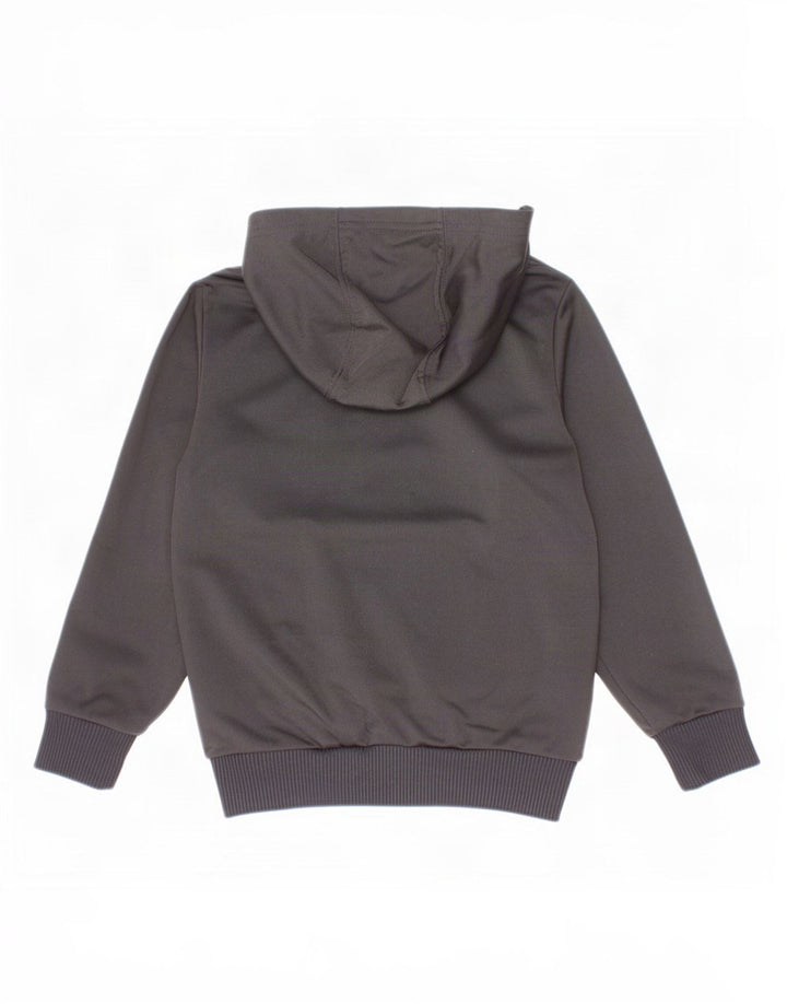 Adidas Pull à capuche zippé pour garçon 4-5 ans Noir Polyester