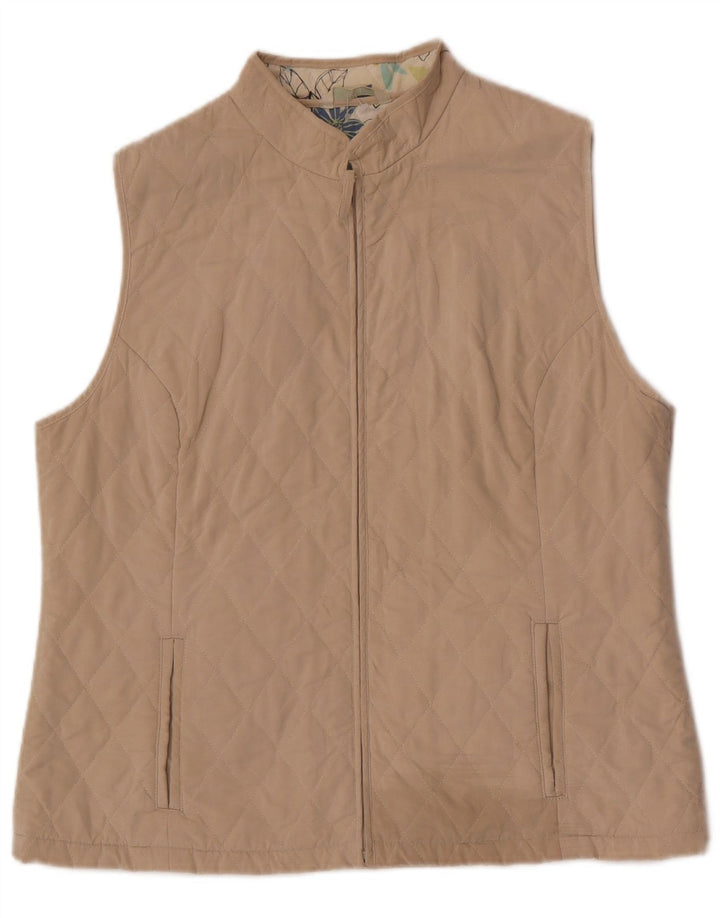Marks & Spencer Gilet matelassé pour femme UK 16 Large Beige