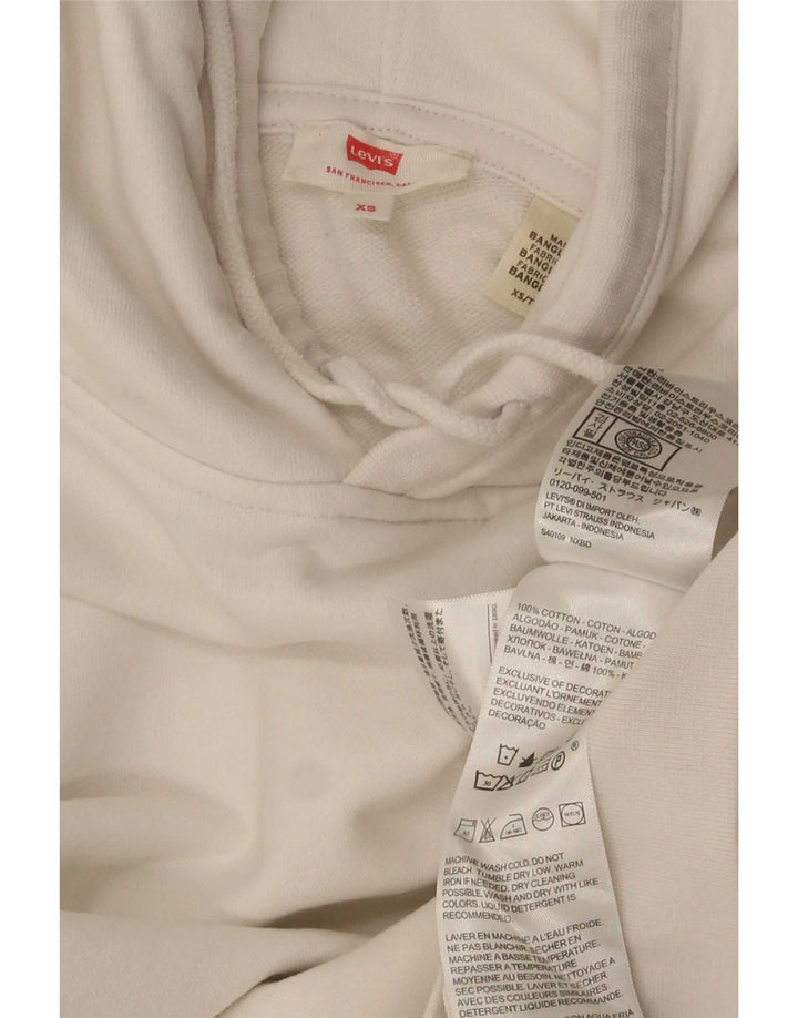 Levi's Pull à Capuche Oversize XS Homme Blanc Coton