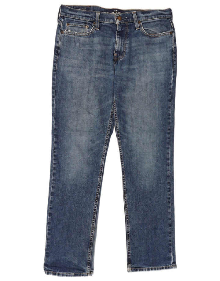 Hollister Jean Slim Homme W30 L30 Bleu Coton