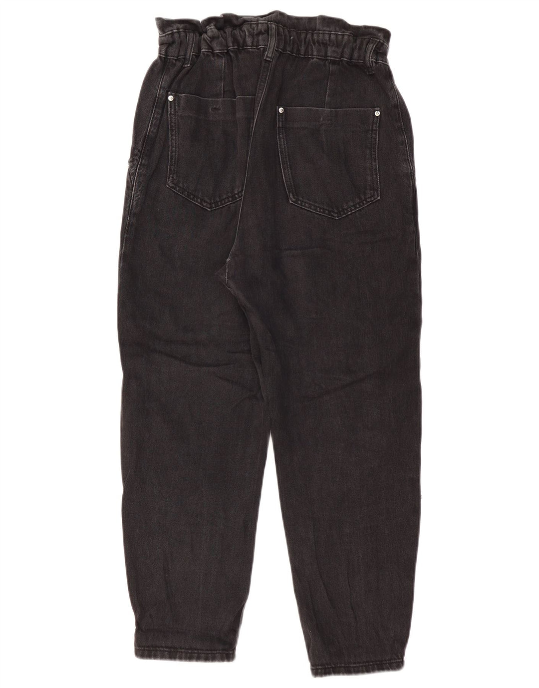 Jean fuselé taille haute ZARA pour femme EU 36 XS W26 L24 coton noir