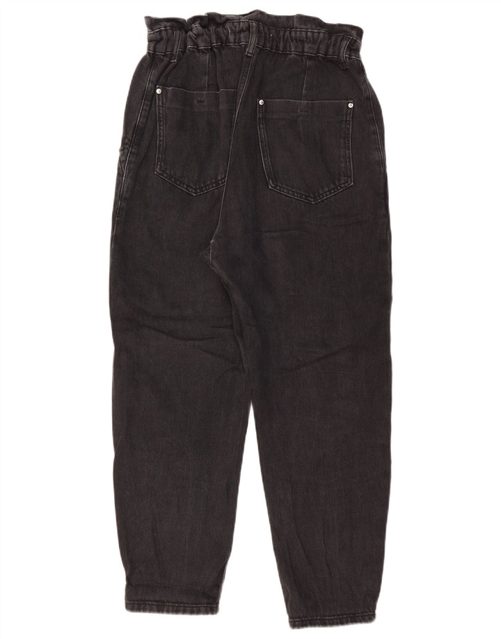 Jean fuselé taille haute ZARA pour femme EU 36 XS W26 L24 coton noir