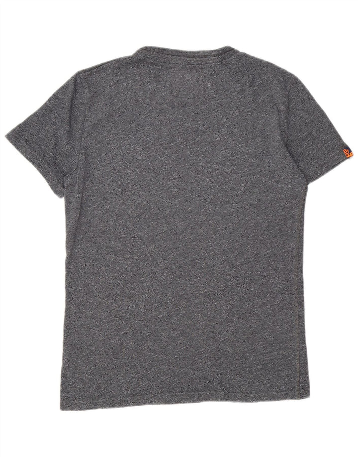 Superdry T-Shirt Graphique Homme Gris Moyen Moucheté Coton
