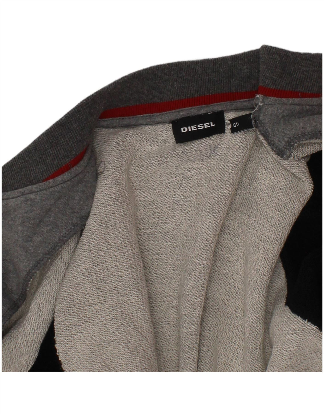 Diesel Veste Varsity Graphique Garçon 7-8 Ans Gris Colorblock