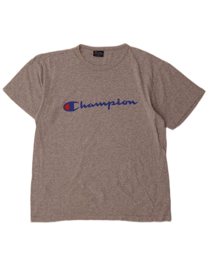 Champion T-Shirt Graphique Homme Grand Gris Moucheté