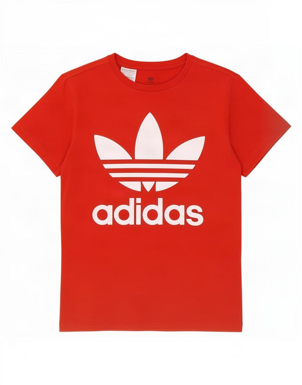 Adidas T-Shirt Graphique Garçon 11-12 ans Rouge Coton