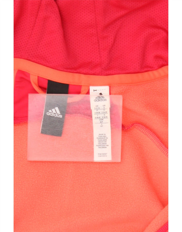 ADIDAS Pull à capuche zippé Climawarm pour femme UK 8/10 Petit Rose Polyester