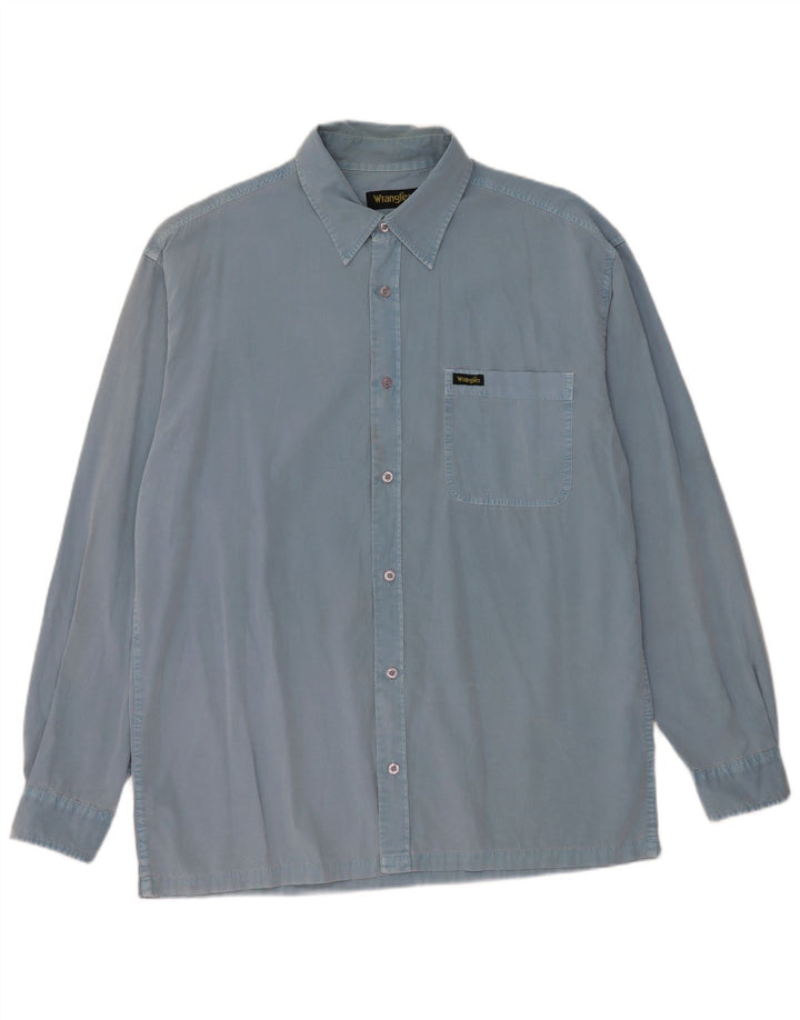 WRANGLER Chemise Homme Large Bleu Coton