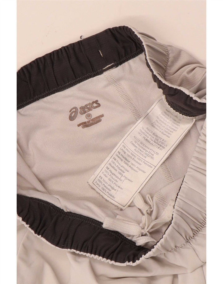 Asics Short de Sport Homme Blanc Moyen Polyester