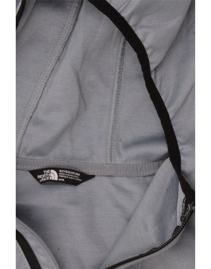 THE NORTH FACE Boys Graphic Hoodie Jumper 9-10 Years Medium Grey