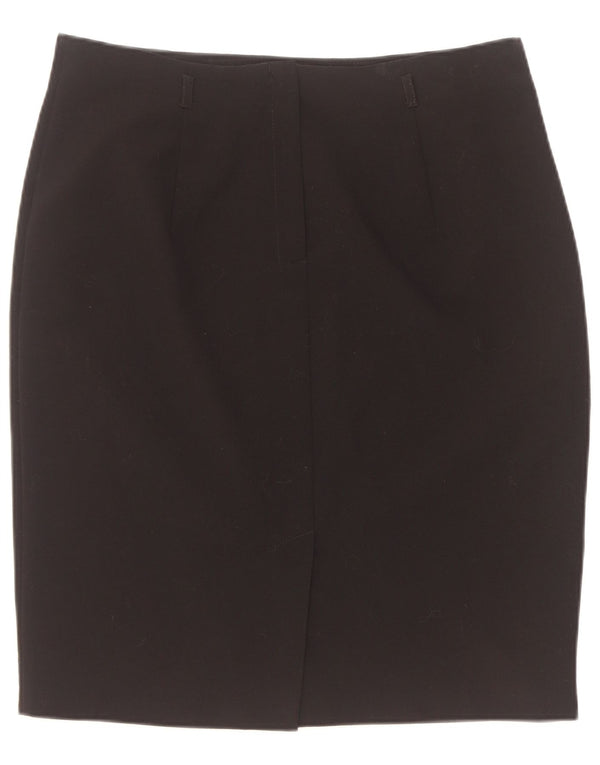 Marks & Spencer Jupe crayon pour femme UK 16 Large W34 Noir Polyester