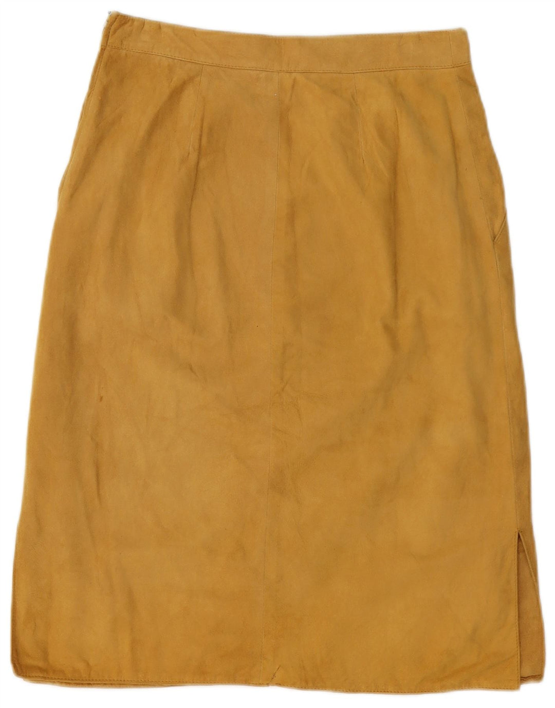 jupe en daim femme vintage W28 Beige moyen
