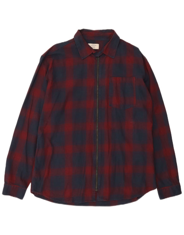 Jack & Jones Chemise en flanelle pour homme 2XL Rouge à carreaux en coton