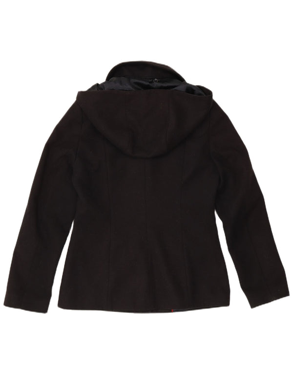 LAURA ASHLEY Veste blazer à capuche 5 boutons pour femme UK 10 Small Bleu marine