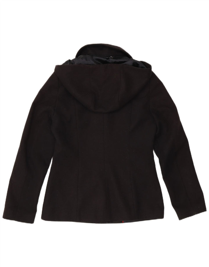 LAURA ASHLEY Veste blazer à capuche 5 boutons pour femme UK 10 Small Bleu marine