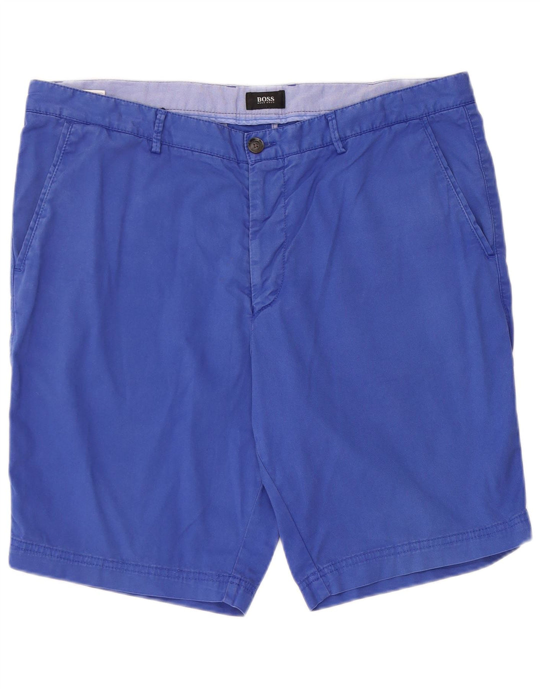 Hugo Boss Short Chino Homme W38 XL Bleu Coton