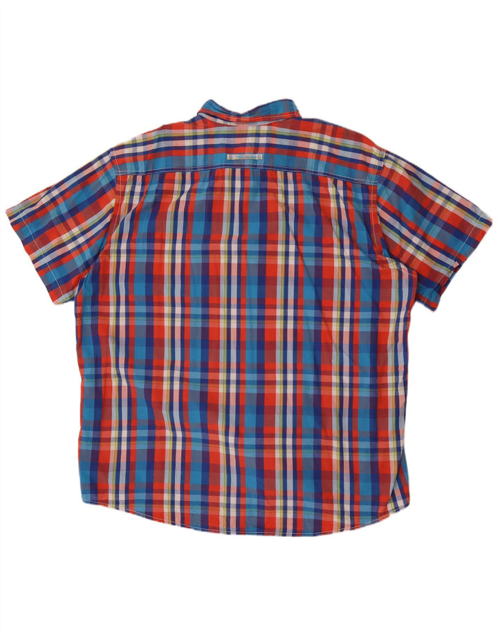Camel Active Chemise à Manches Courtes Homme 3XL Coton à Carreaux Multicolore