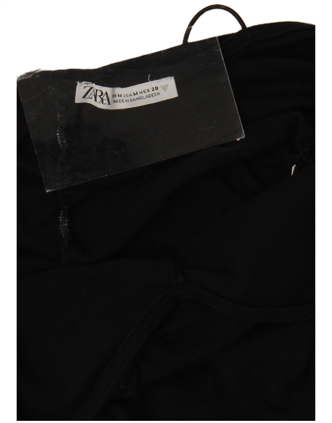 Zara Femme Mini Robe Slip UK 12 Moyen Noir