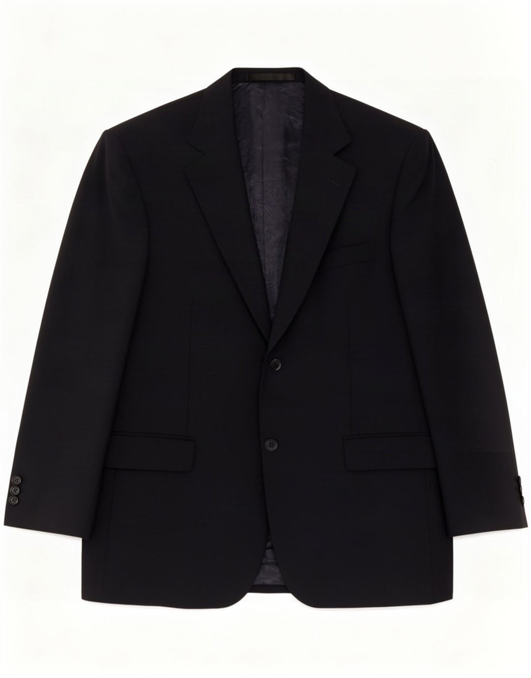 Marks & Spencer Veste blazer à 2 boutons pour homme UK 40 Bleu marine moyen Laine vierge