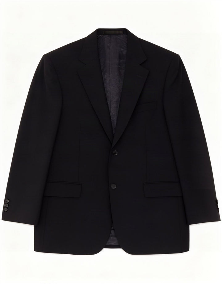 Marks & Spencer Veste blazer à 2 boutons pour homme UK 40 Bleu marine moyen Laine vierge