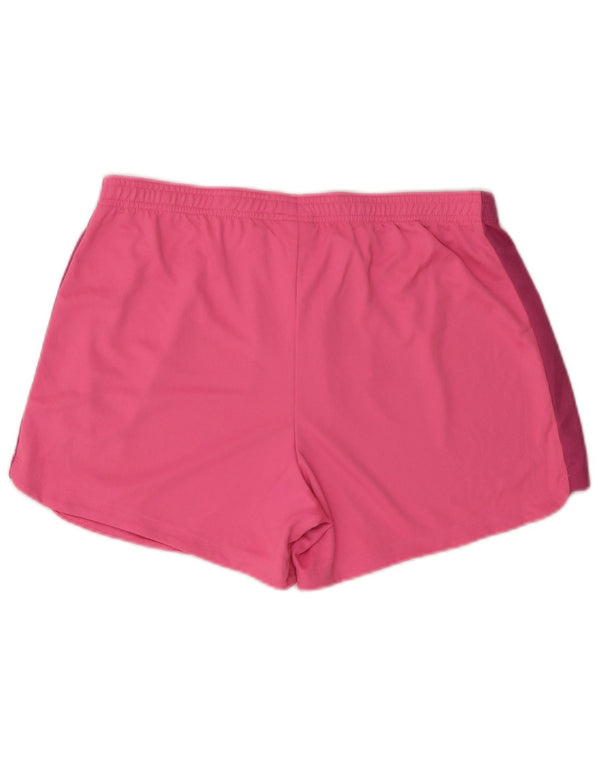 Nike Short de sport Dri Fit pour femme UK 16 Large Rose Colorblock Polyester