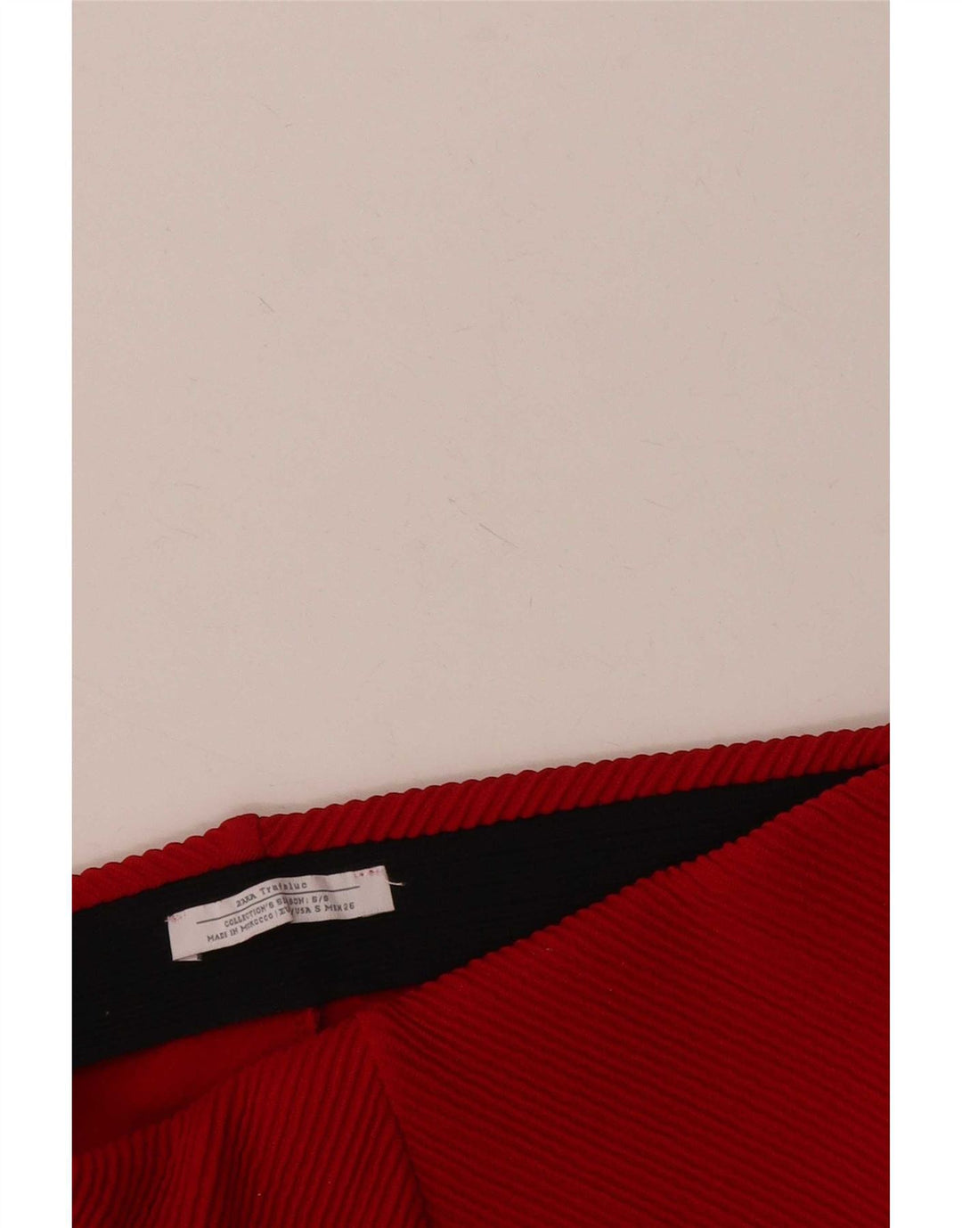 Zara Femme Trafaluc Mini Jupe Petit W26 Rouge Polyester