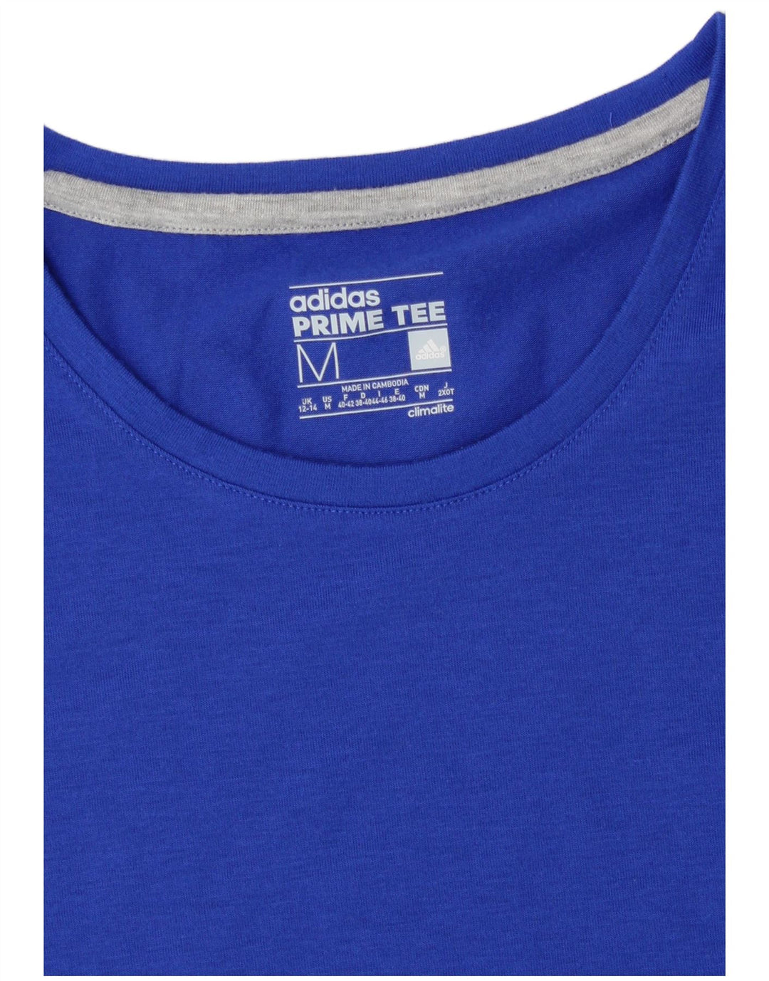 ADIDAS Womens Climalite T-Shirt Top UK 12/14 Medium Blue