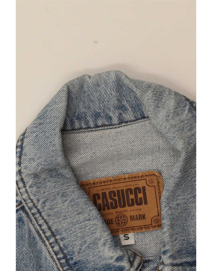Casucci Veste en jean pour homme UK 36 Petit Bleu