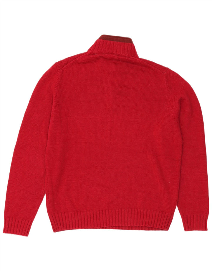 Massimo Dutti Pull col zippé pour homme XL Rouge Coton