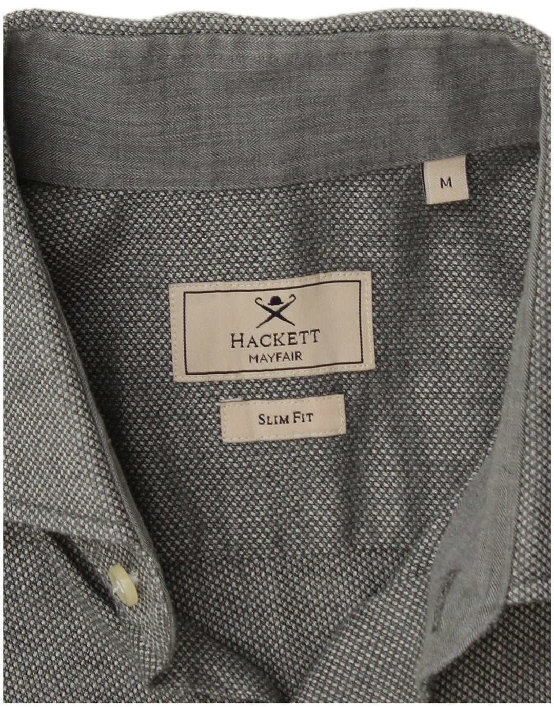 HACKETT Chemise Slim Fit Homme Gris Moyen Coton