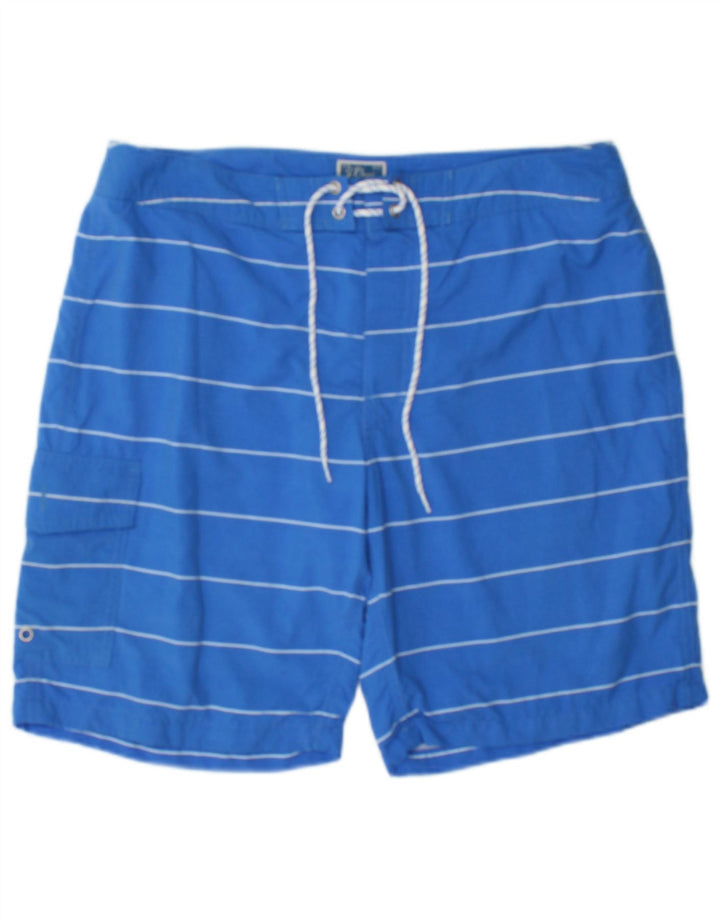 J. Crew Short de Bain Homme Rayé Bleu Moyen