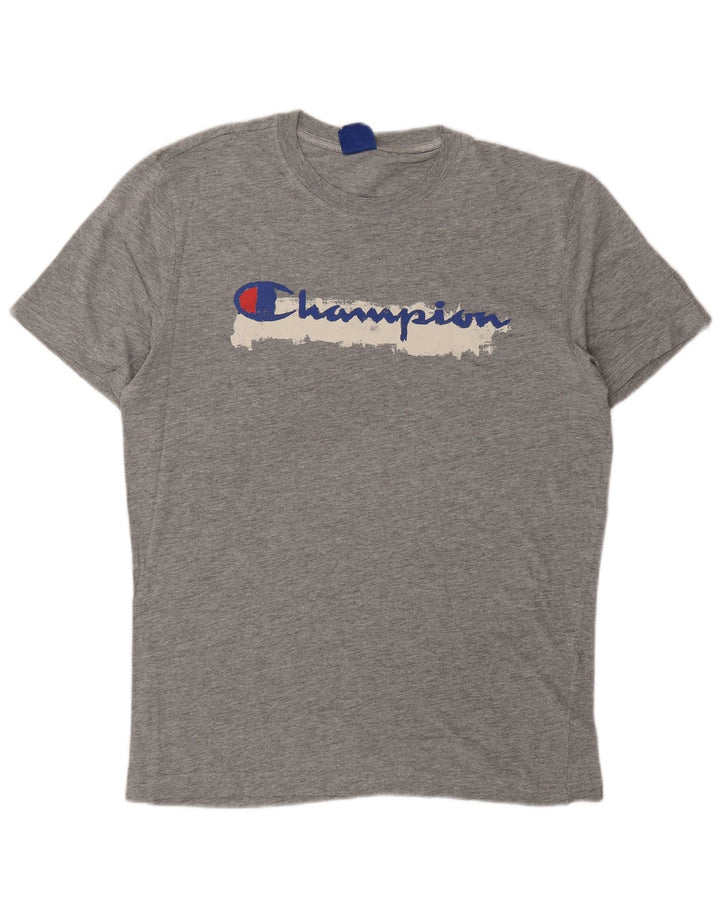 CHAMPION T-Shirt Graphique Homme Grand Gris Moucheté