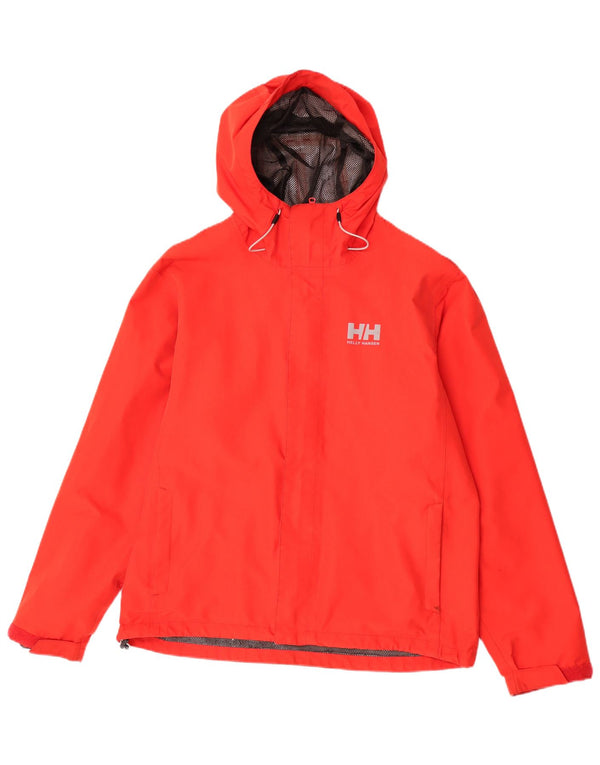 Helly Hansen Veste de pluie à capuche pour homme UK 40 Large Rouge Polyester
