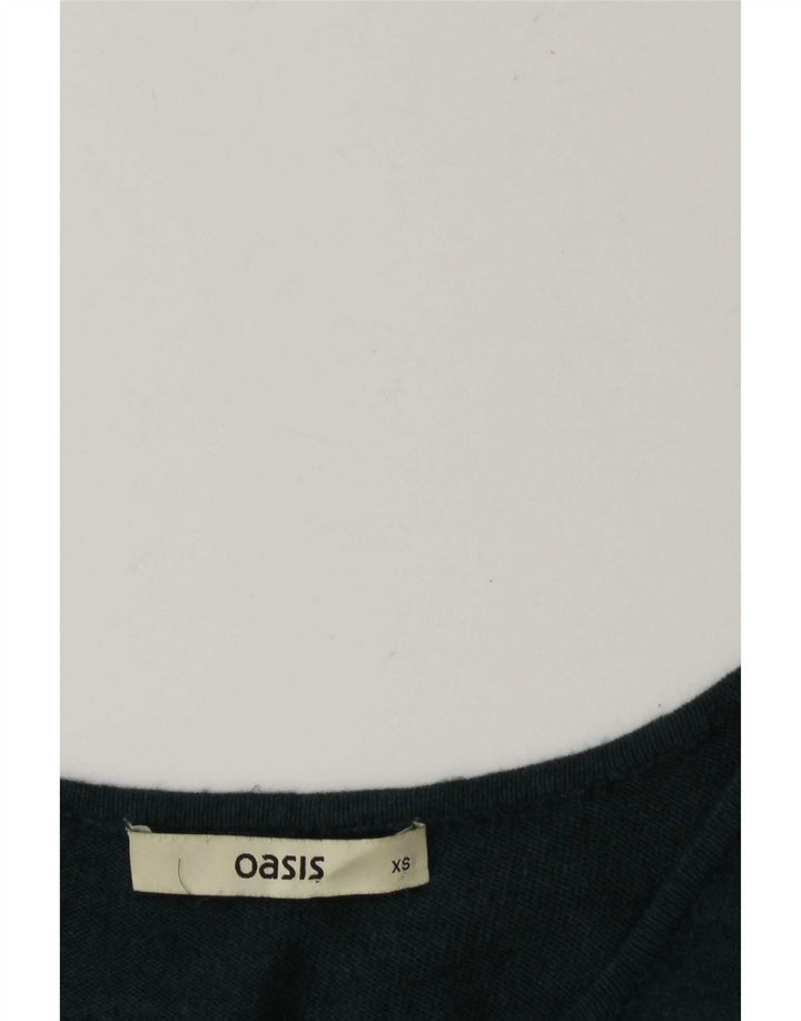 Oasis Robe trapèze surdimensionnée pour femme UK 6 XS Vert