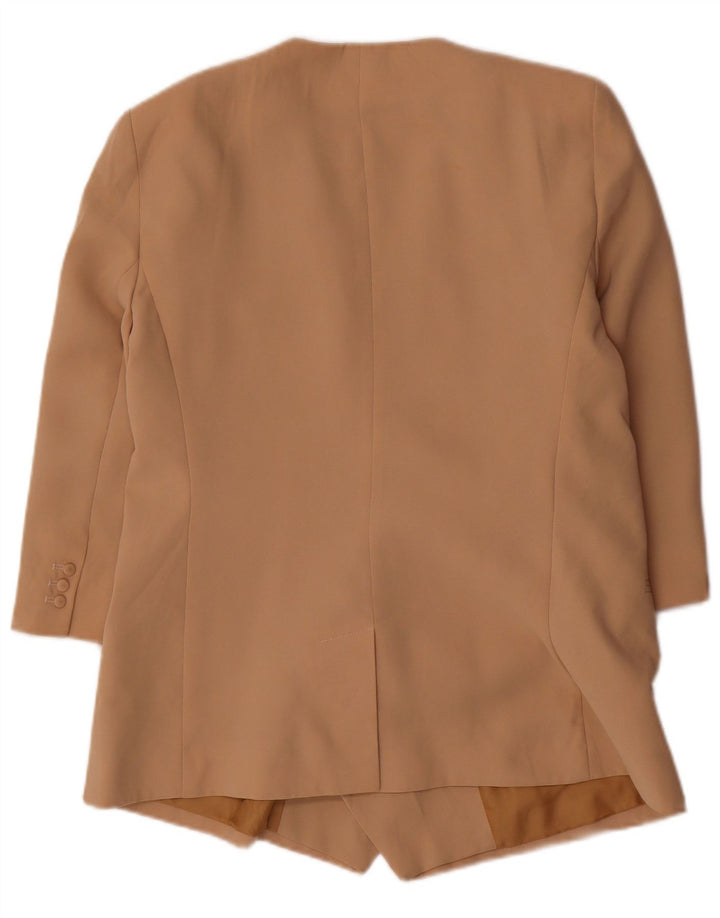 French Connection Veste blazer à manches 3/4 pour femme UK 14 Beige moyen