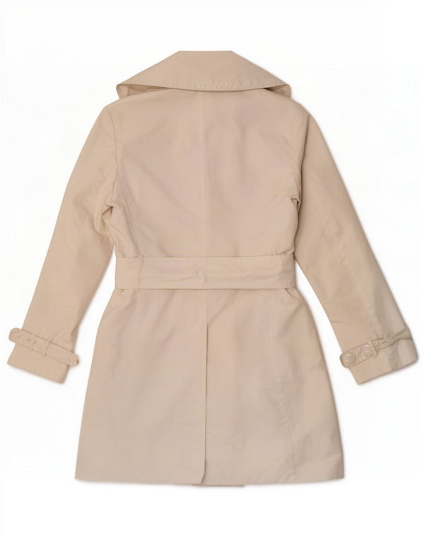 Max & Co. Womens Trench Coat UK 12 Medium Off White Polyamide