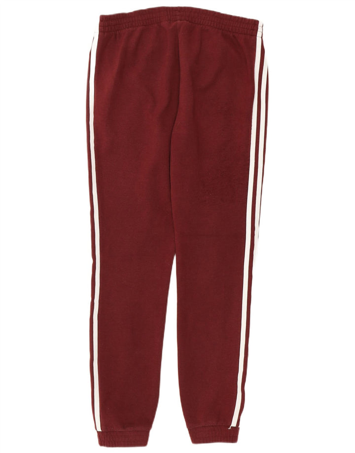 Adidas Pantalon de survêtement pour femme Joggers UK 10 Petit Polyester Bordeaux