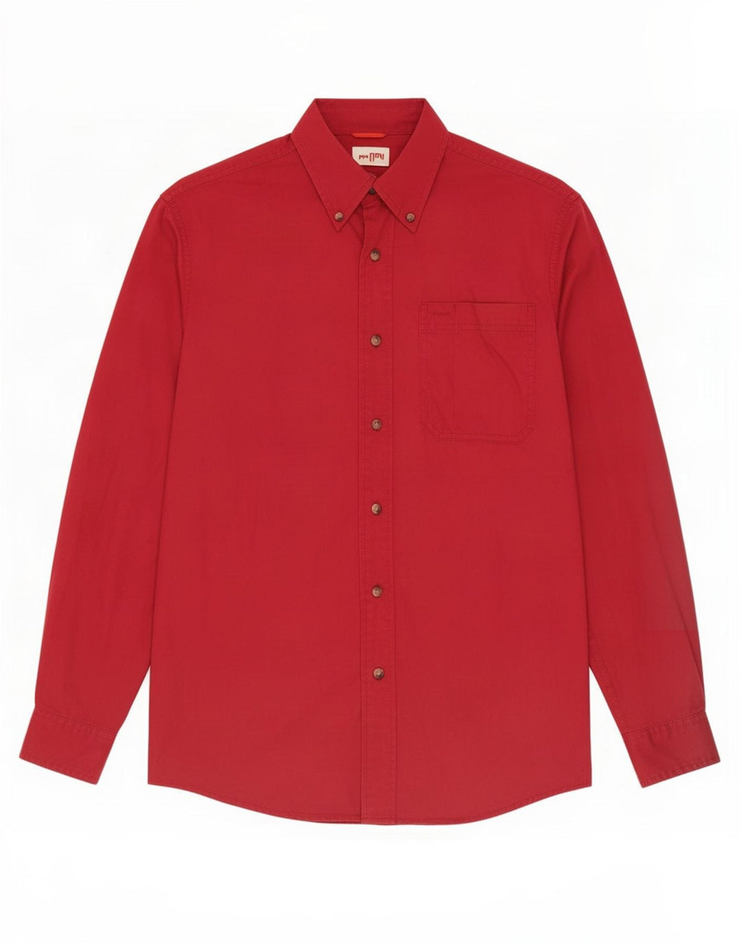 Wrangler Chemise Homme Petit Coton Bordeaux