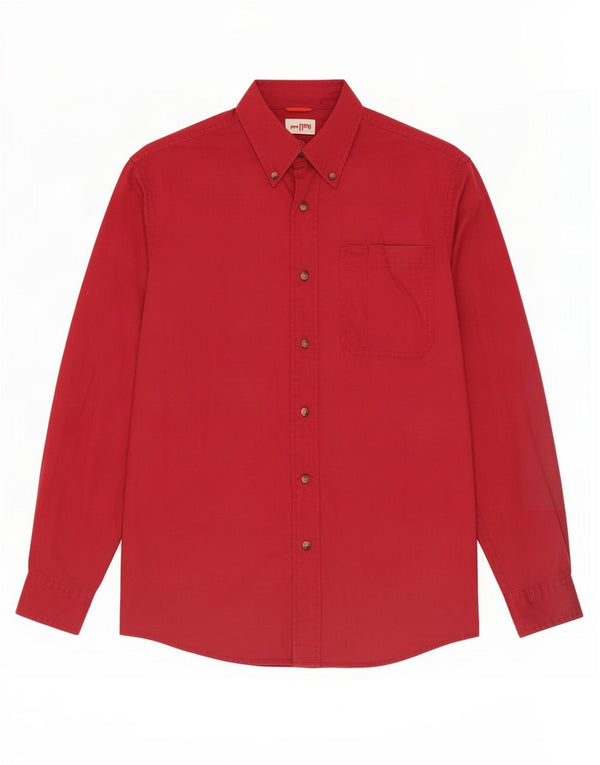 Wrangler Chemise Homme Petit Coton Bordeaux