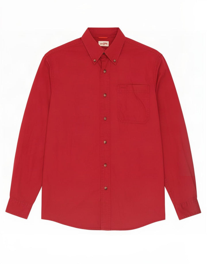 Wrangler Chemise Homme Petit Coton Bordeaux