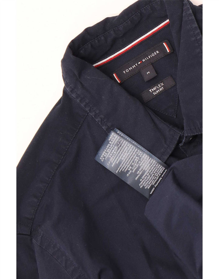 Tommy Hilfiger Chemise Slim Fit Homme Bleu Marine Moyen Coton