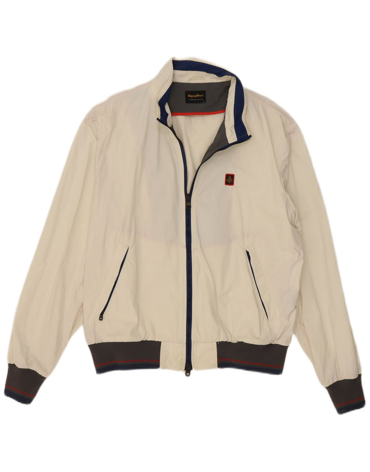 Refrigiwear Veste Bomber Homme Taille 56 2XL Blanc Cassé Colourblock Polyamide