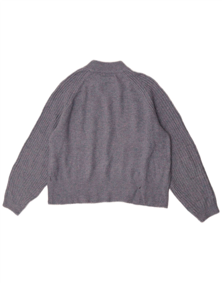 Marks & Spencer Pull à col rond pour femme UK 14 Bleu marine moyen