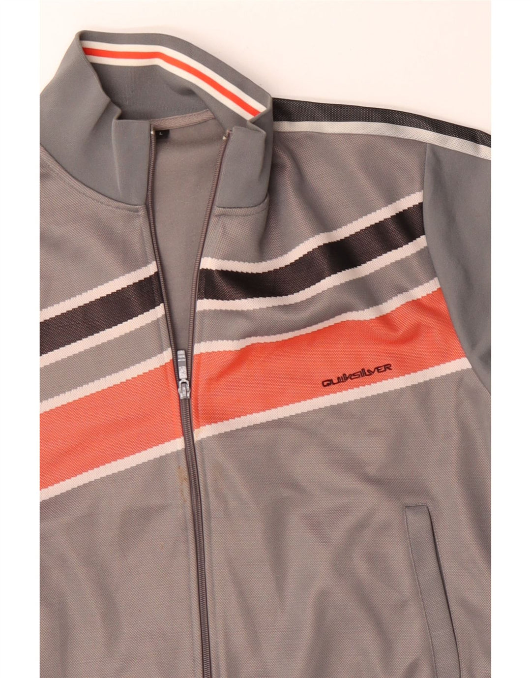 QUIKSILVER Veste de Survêtement Homme Large Gris Colorblock