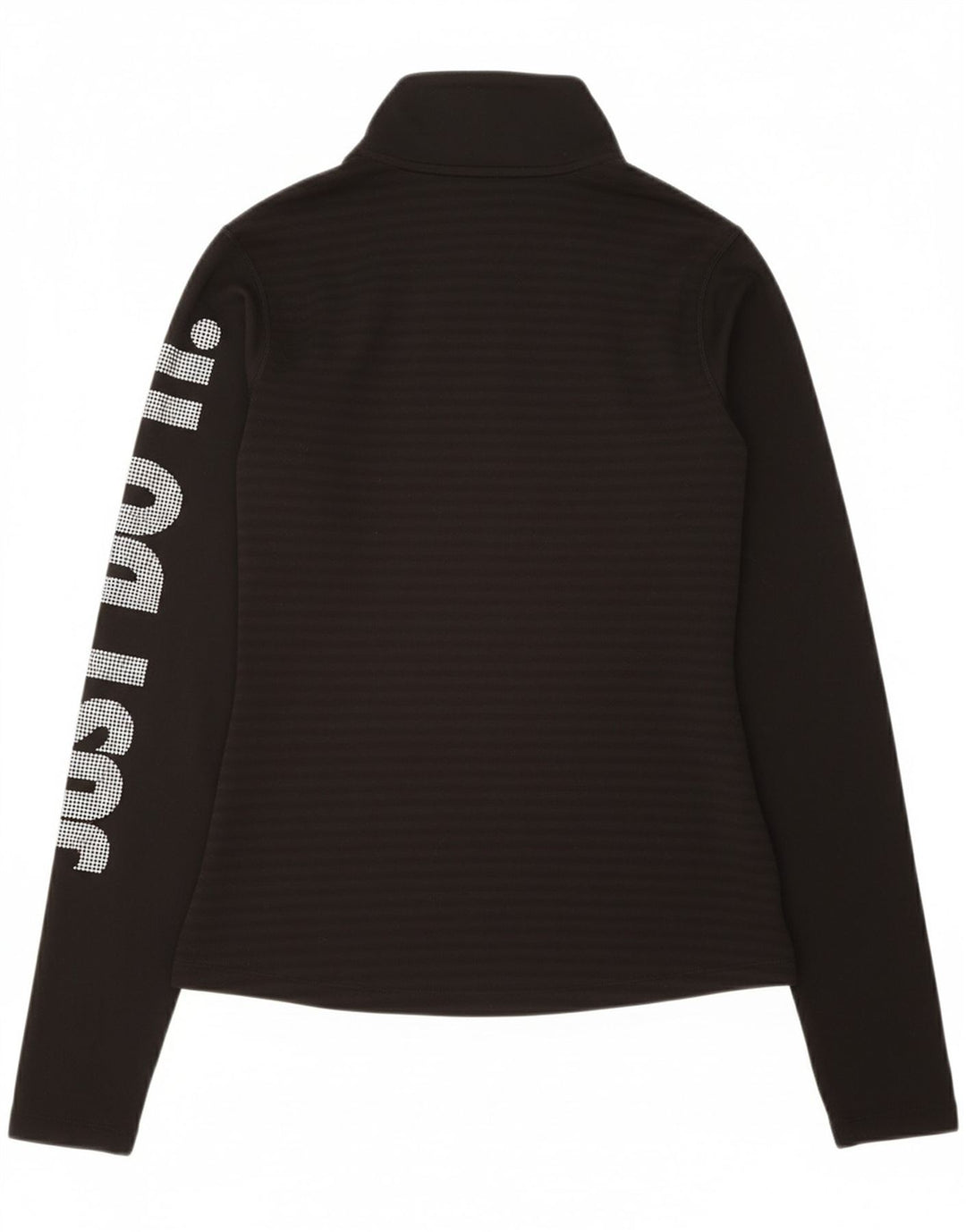 NIKE Womens Graphic Pullover Tracksuit Top UK 12 Medium Black Striped