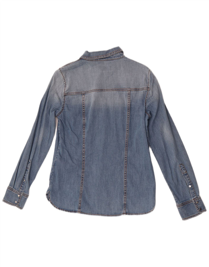 Marella Chemise en jean pour femme UK 10 Petit coton bleu